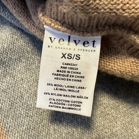 Velvet Graham & Spencer | Harper Open Front Poncho Cape Cardigan Size XS/S - Picture 10 of 10